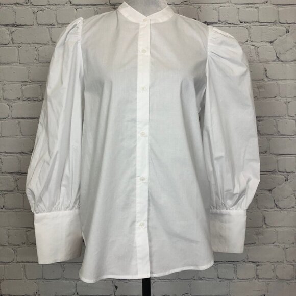 Hyacinth House Tops - NWT Hyacinth House White Buttondown Vail Blouse Size M 100% Cotton